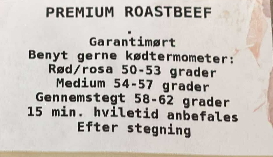 Roastbeef - Slagter 